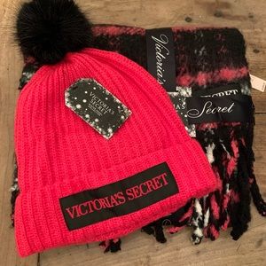 Brand new Victoria Secret scarf and beanie